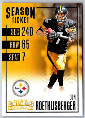 2016 Panini Contenders Ben Roethlisberger #85