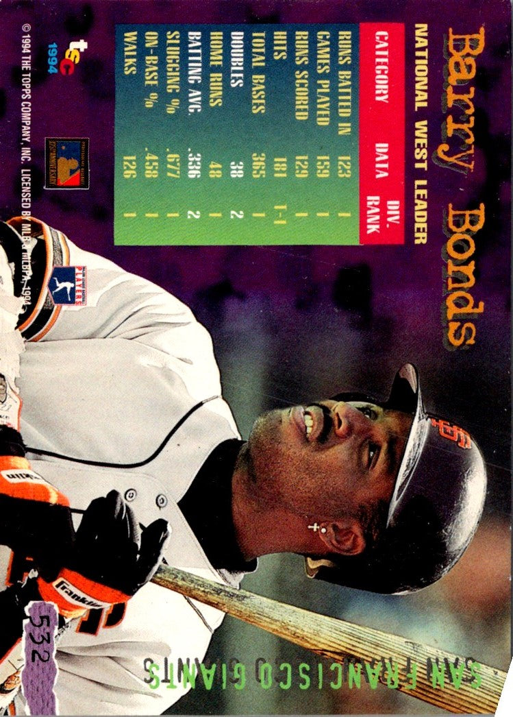 1994 Stadium Club Barry Bonds