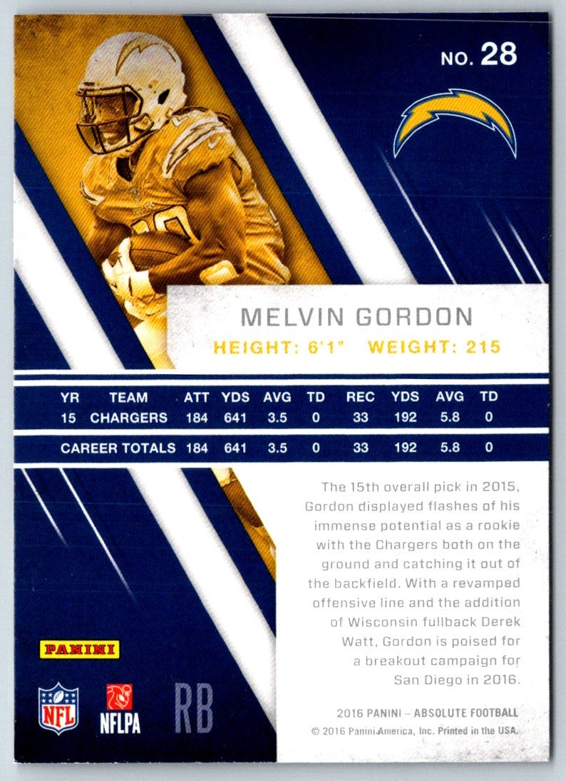 2016 Panini Melvin Gordon