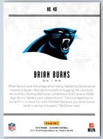 2019 Panini Illusions Brian Burns #40 Rookie