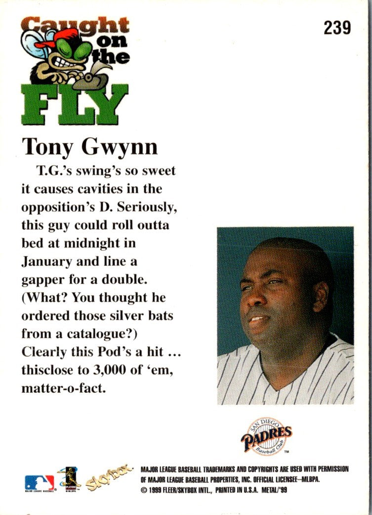 1999 Metal Universe Tony Gwynn