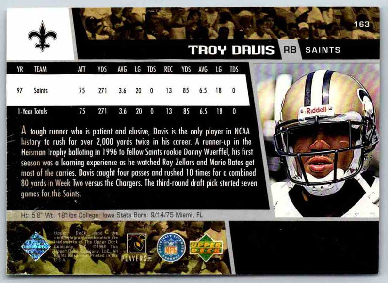 1998 Upper Deck Troy Davis