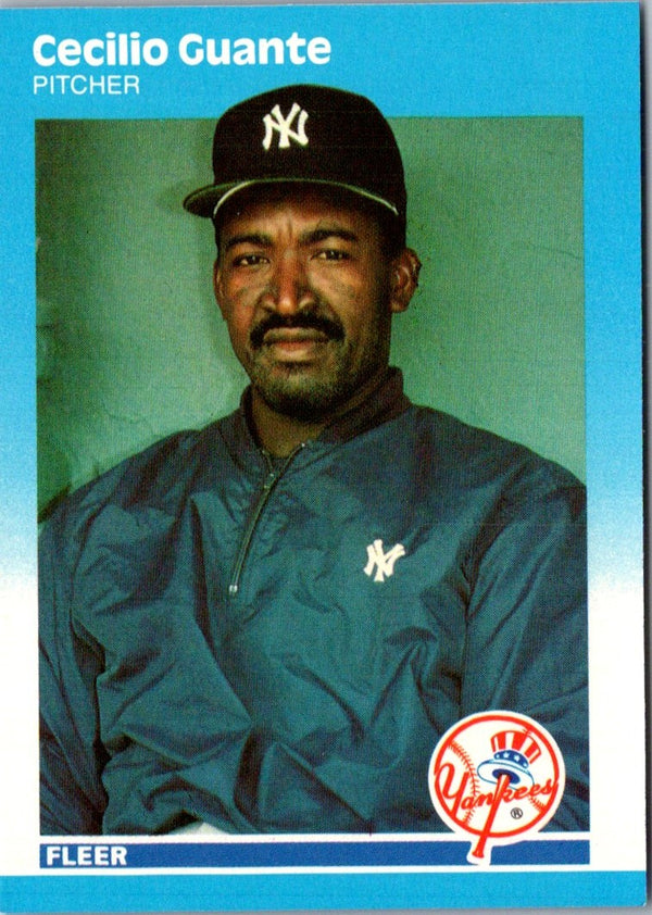 1987 Fleer Update Glossy Cecilio Guante #U-38