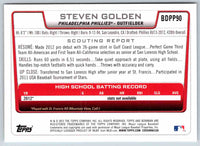 2012 Bowman Steven Golden #BDPP90