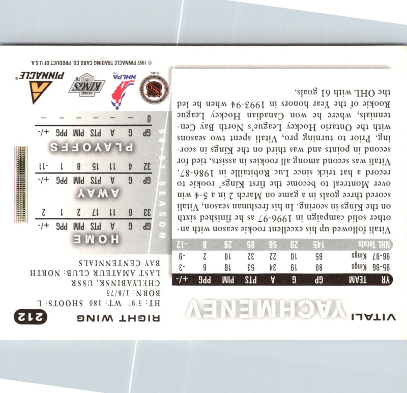 1997 Score Vitali Yachmenev