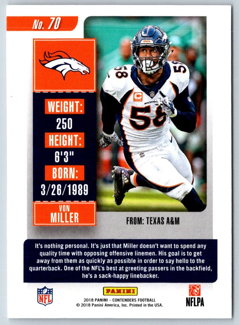 2018 Panini Contenders Von Miller