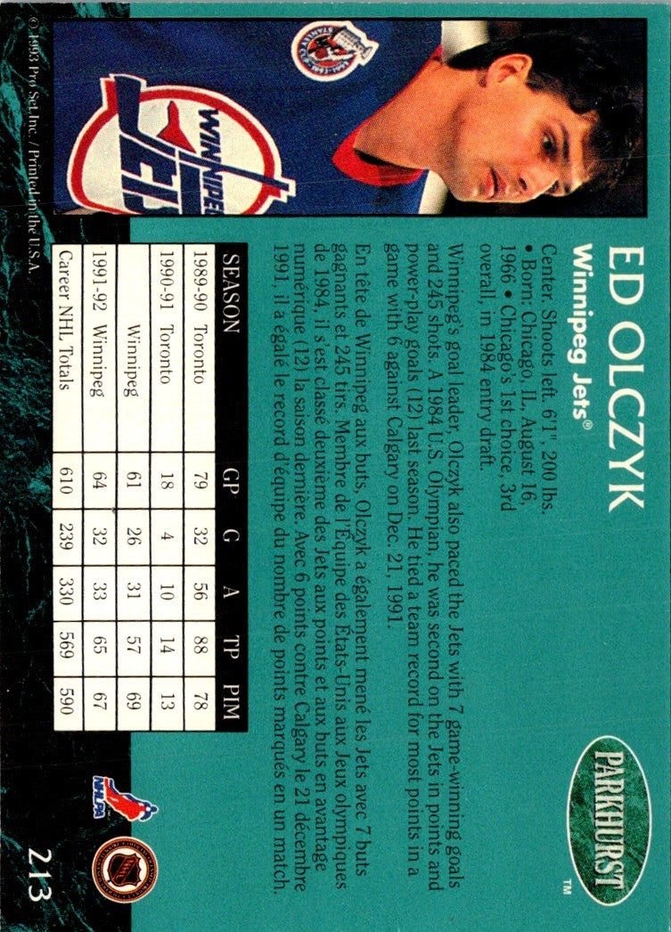 1992 Parkhurst Ed Olczyk