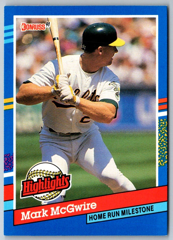 1991 Donruss Bonus Cards Mark McGwire #BC-9B