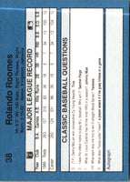 1990 Classic Blue Rolando Roomes #38