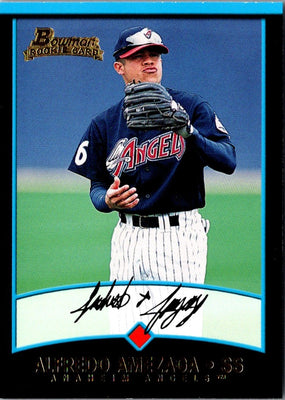 2001 Bowman Draft Picks & Prospects Alfredo Amezaga #BDP1 Rookie