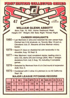 1981 Donruss Glenn Abbott #47