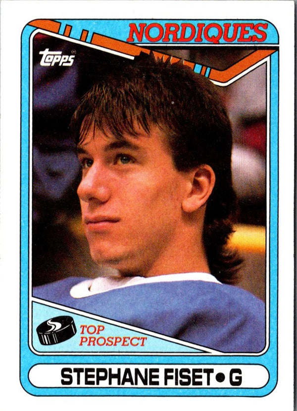 1990 Topps Stephane Fiset #312 Rookie