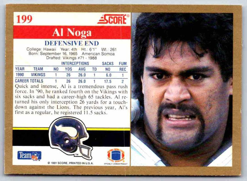 1991 Score Al Noga