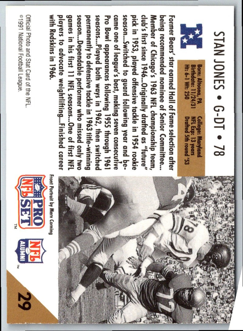 1991 Pro Set Stan Jones