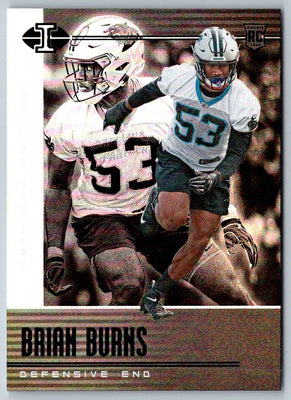 2019 Panini Illusions Brian Burns #40 Rookie