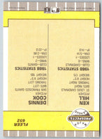 1989 Fleer Ken Hill/Dennis Cook #652 Rookie