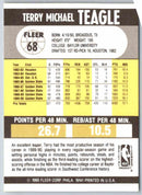 1990 Fleer Terry Teagle