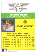 1990 CMC Tacoma Tigers Scott Hemond