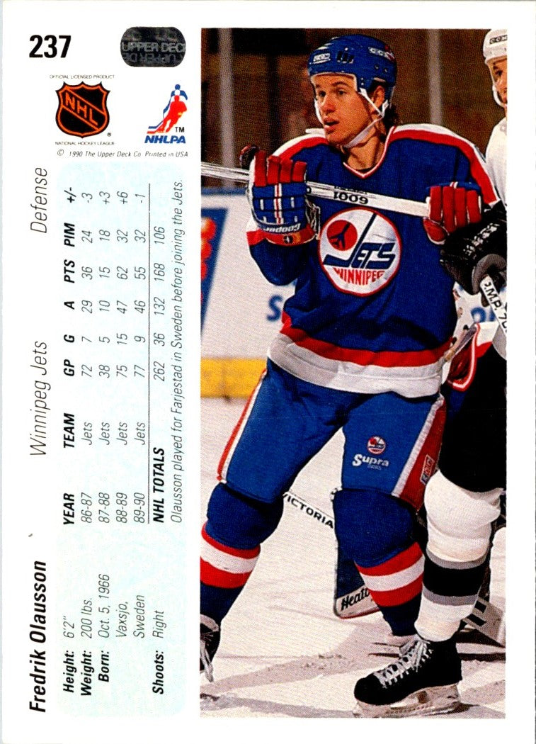 1990 Upper Deck Fredrik Olausson