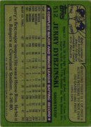 1982 Topps Blackless Jerry Dybzinski