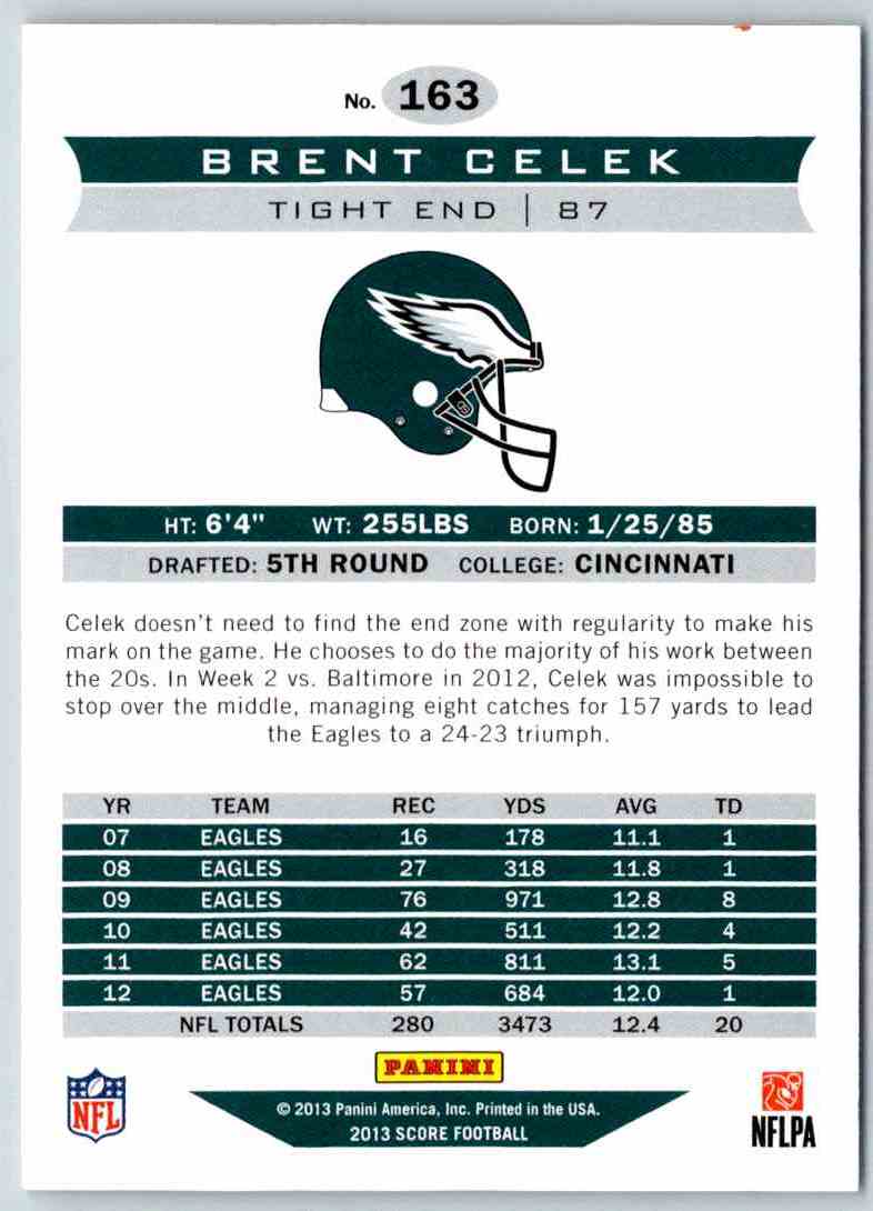 2013 Score Brent Celek