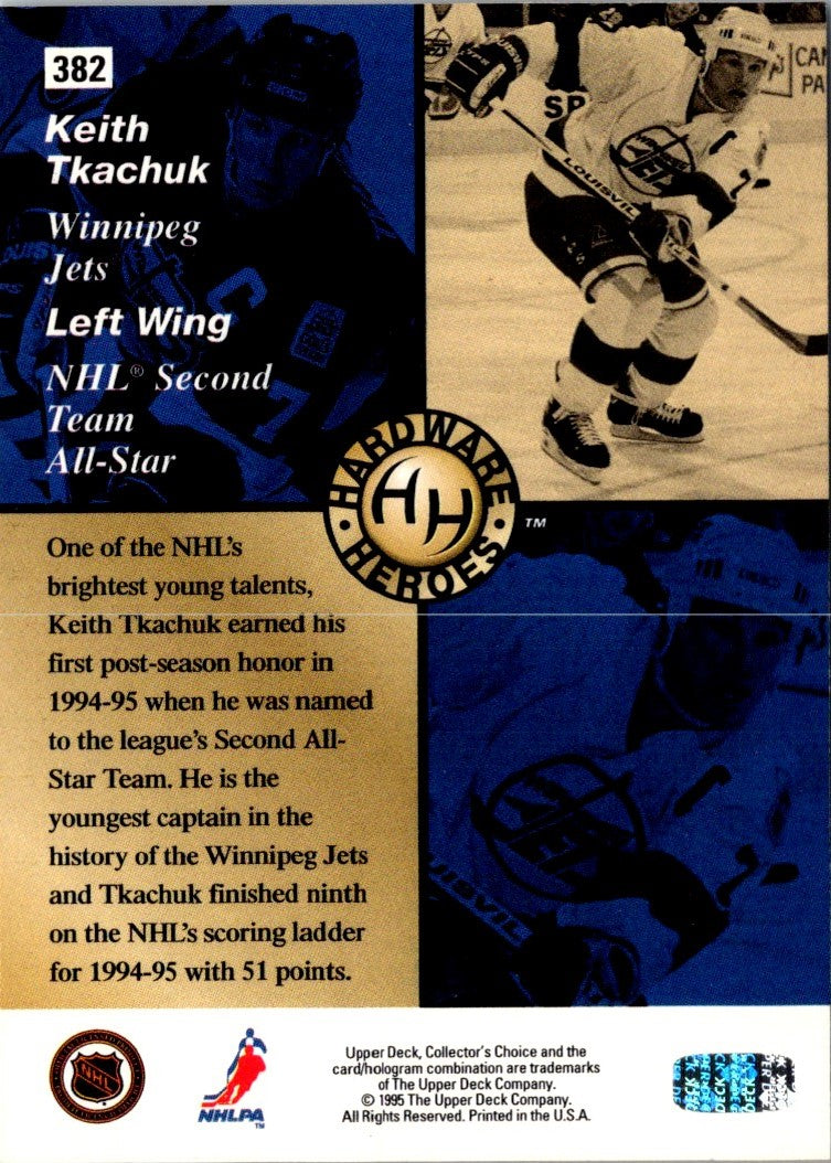 1995 Collector's Choice Player's Club Keith Tkachuk