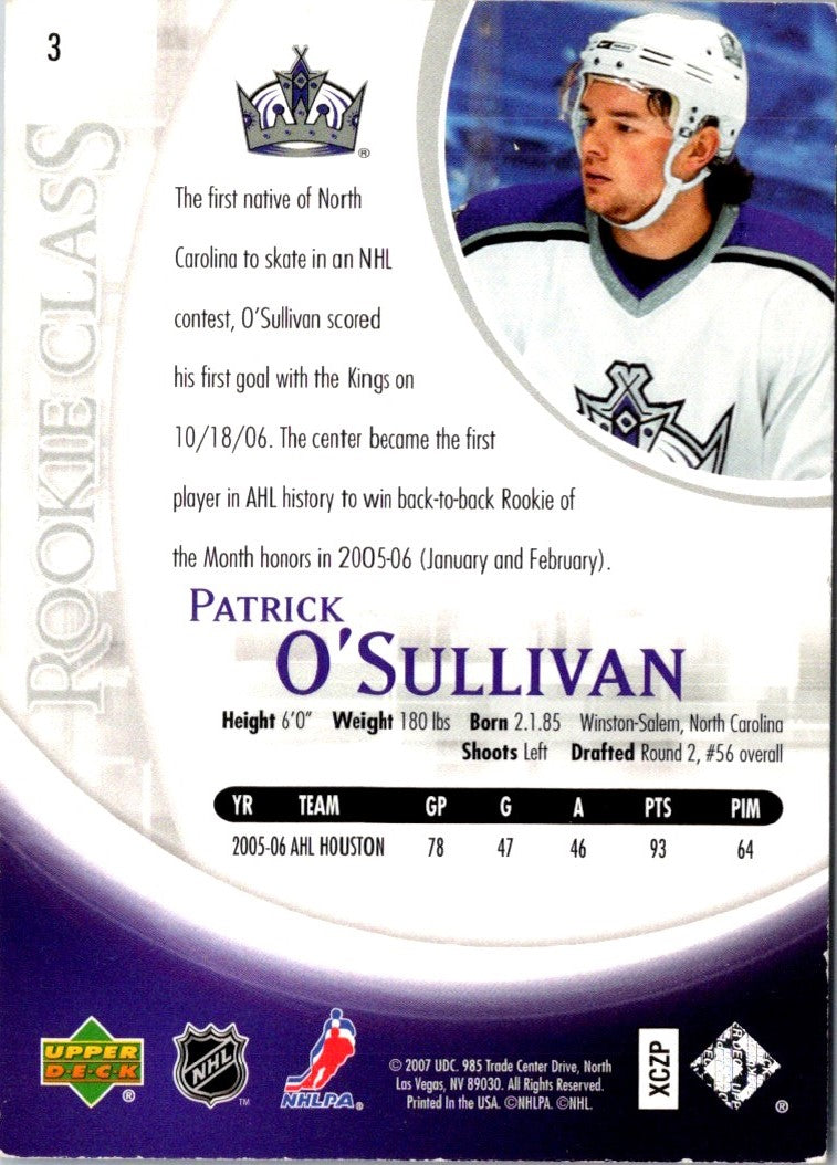 2006 Upper Deck Rookie Class Box Set Patrick O'Sullivan