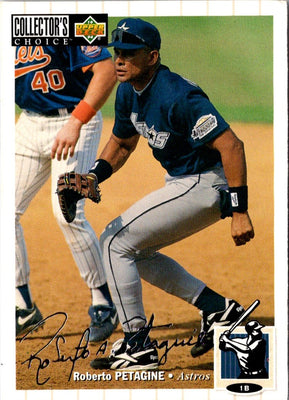 1994 Collector's Choice Roberto Petagine #581 Silver Signature
