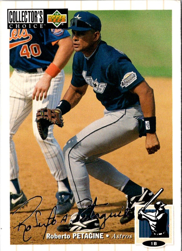 1994 Collector's Choice Roberto Petagine #581 Silver Signature