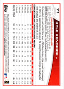 2013 Topps Blue Kyle Kendrick