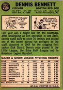 1967 Topps Dennis Bennett