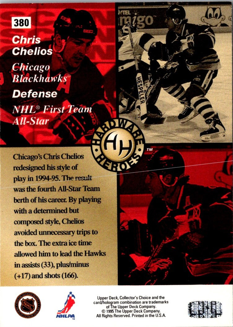 1995 Collector's Choice Player's Club Chris Chelios