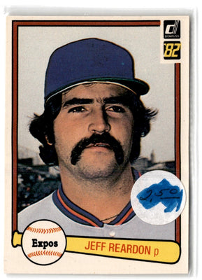 1982 Donruss Jeff Reardon #547