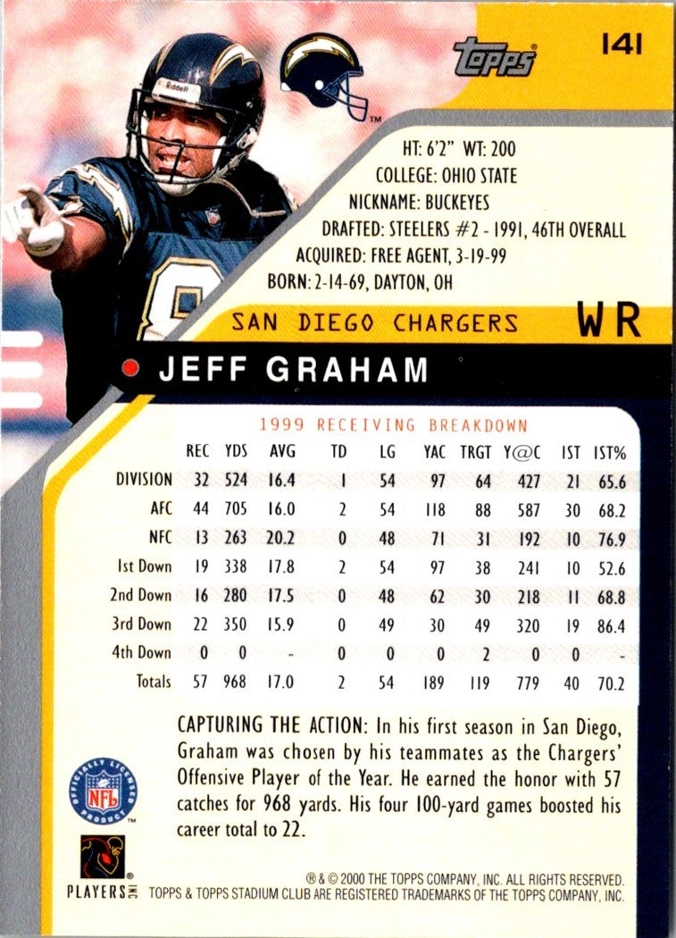 2000 Stadium Club Jeff Graham