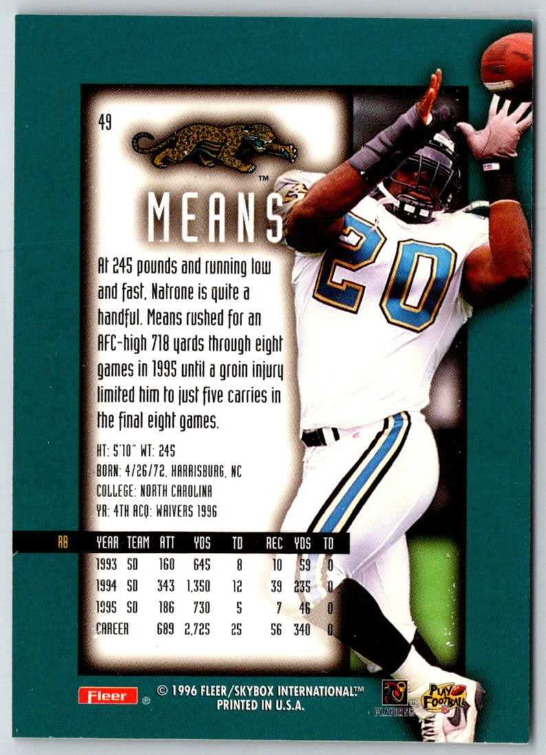 1996 Upper Deck Natrone Means