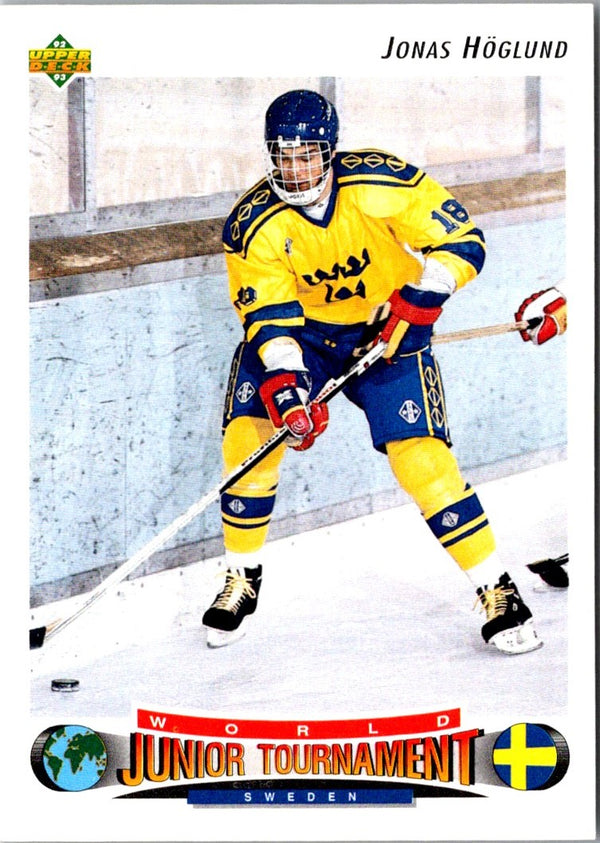 1992 Upper Deck Jonas Hoglund #222 Rookie