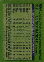 1982 Topps Lenny Randle #312