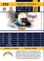 2011 Score Takeo Spikes #252