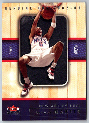 2002 Fleer Genuine Kenyon Martin #62