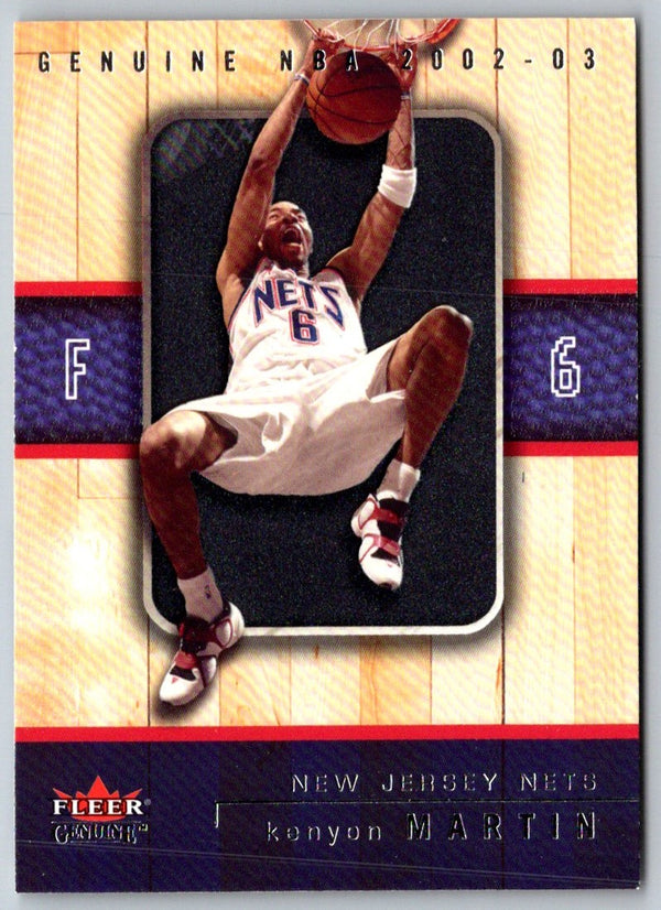 2002 Fleer Genuine Kenyon Martin #62