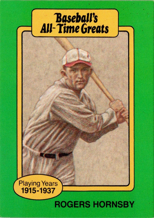 1987 Hygrade All-Time Greats Rogers Hornsby #NNO
