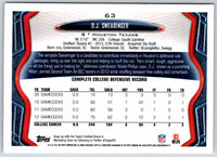 2013 Topps Dj Swearinger #63