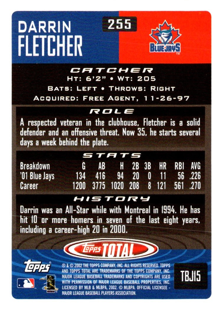 2002 Topps Total Darrin Fletcher