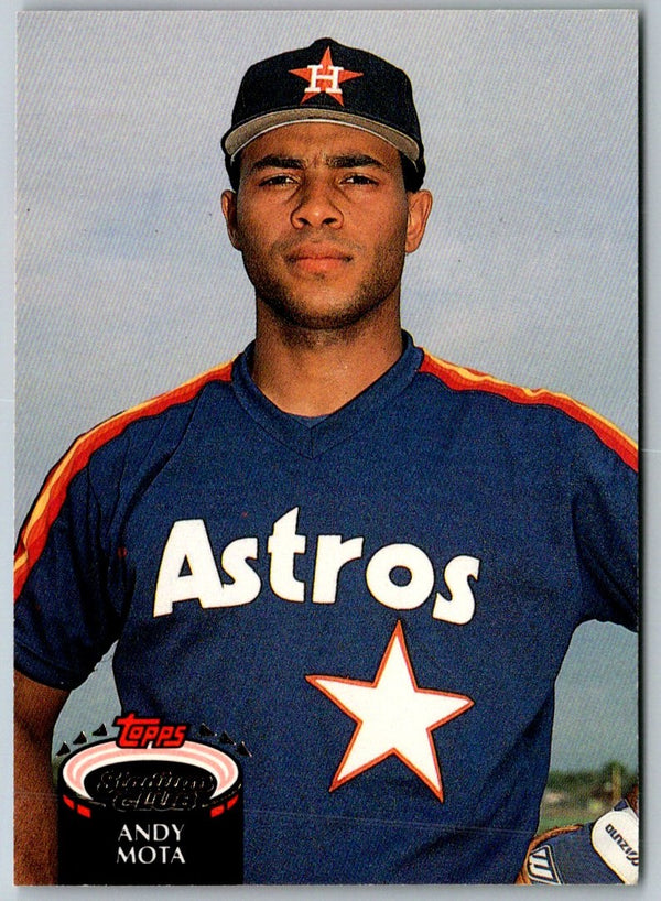 1992 Stadium Club Andy Mota #166 Rookie