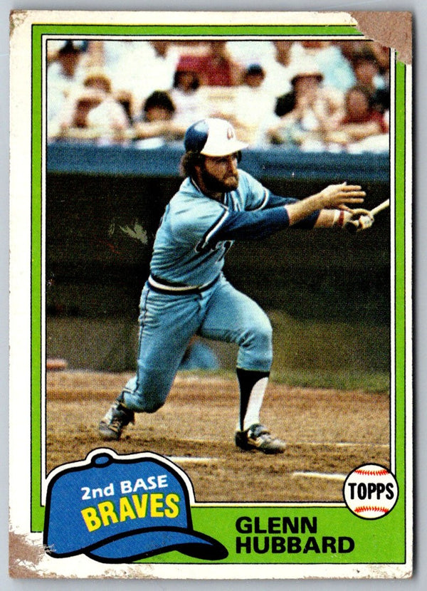 1981 Topps Glenn Hubbard #247