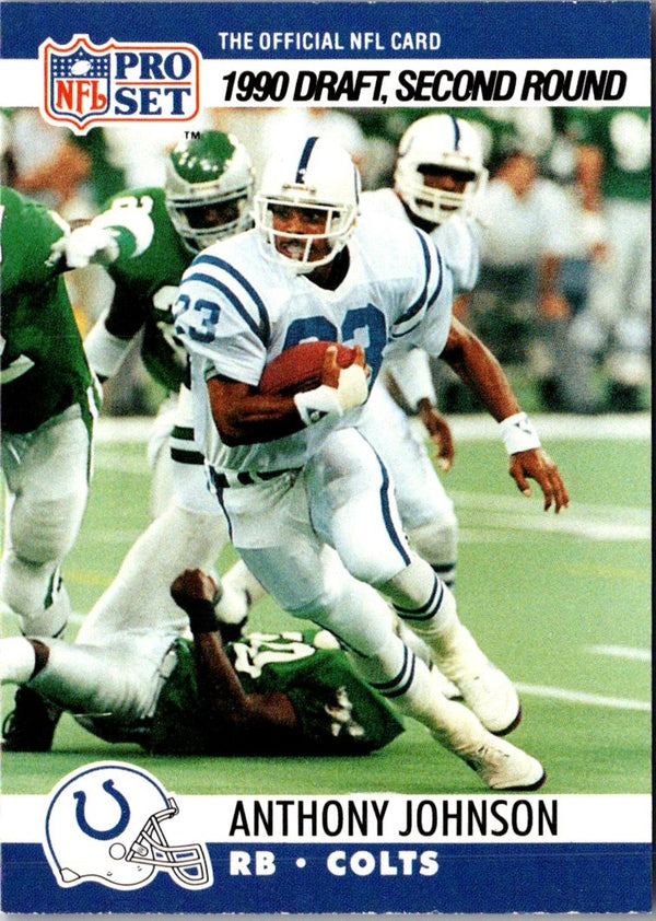 1990 Pro Set Anthony Johnson #705 Rookie