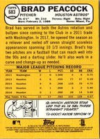2017 Topps Heritage Brad Peacock #683
