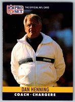 1990 Pro Set Dan Henning #283