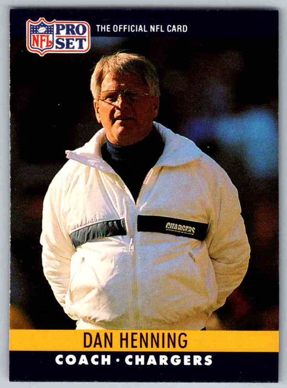 1990 Pro Set Dan Henning #283