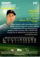 2016 Stadium Club Henry Owens